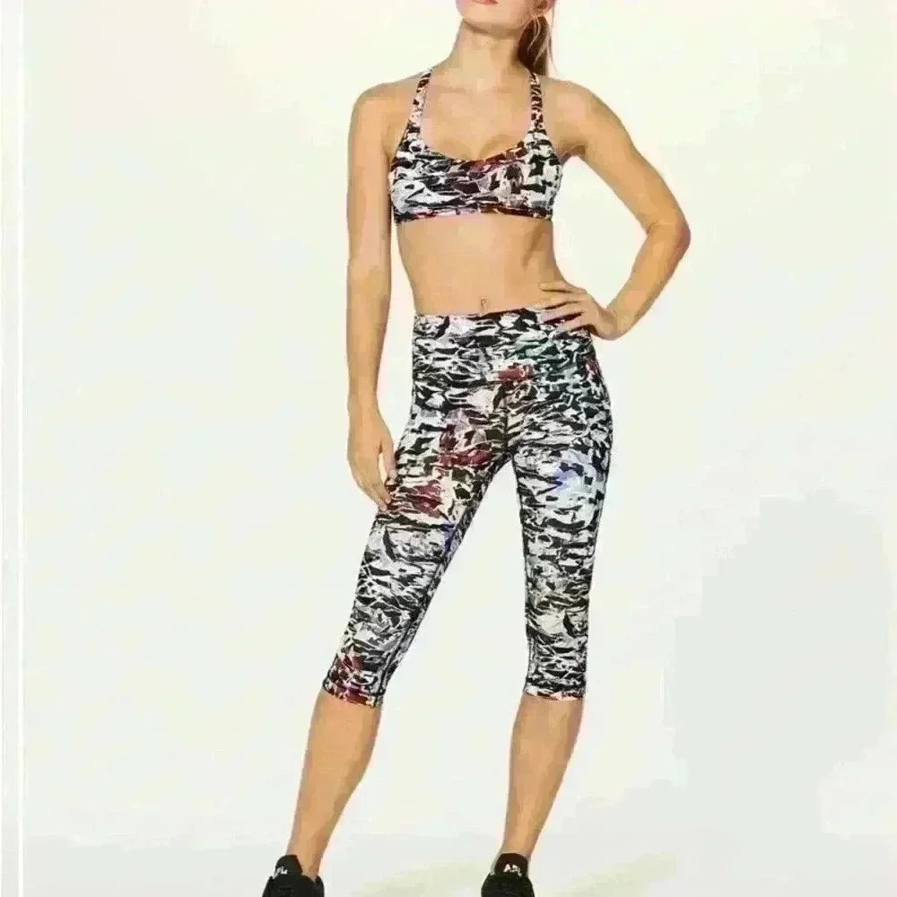 Lululemon Wunder Under Hi-Rise 1/2 Tight 17" Culture Clash Multi Black 2